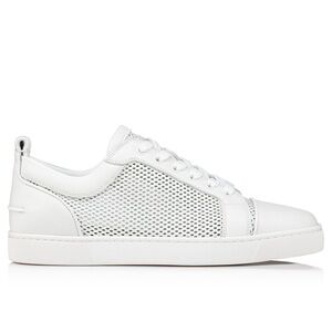 NWOB Christian Louboutin Men’s Perforated AC Louis Junior Sneakers in White